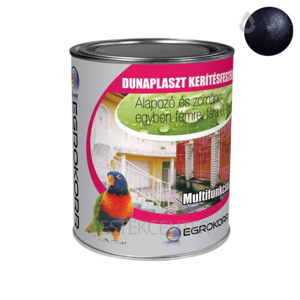 Egrokorr Dunaplaszt kerítésfesték - grafit kék - 0,75 l