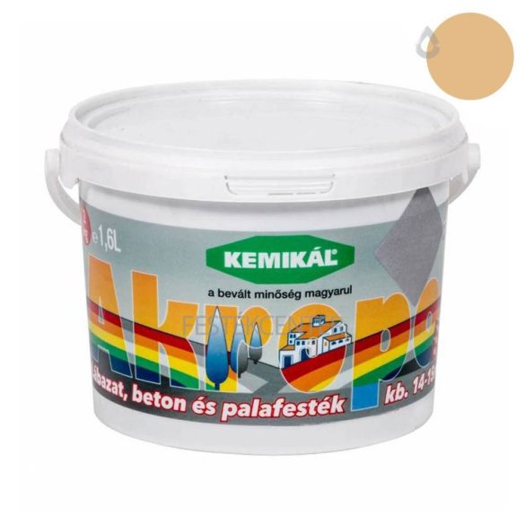 Kemikál Akropol lábazat- pala- és betonfesték - bézs - 4 l