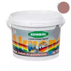   Kemikál Akropol lábazat- pala- és betonfesték - középbarna - 1,6 l