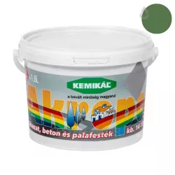   Kemikál Akropol lábazat- pala- és betonfesték - középzöld - 1,6 l