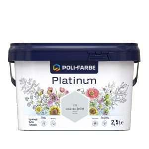 Poli-Farbe Platinum L30 egyrétegű beltéri falfesték - lisztes üröm - 2,5 l