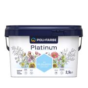   Poli-Farbe Platinum K40 egyrétegű beltéri falfesték - kék szellőrózsa - 2,5 l