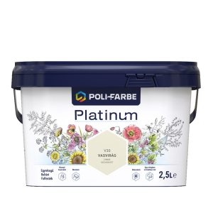 Poli-Farbe Platinum V30 egyrétegű beltéri falfesték - vasvirág - 2,5 l