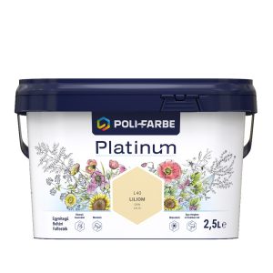 Poli-Farbe Platinum L40 egyrétegű beltéri falfesték - liliom - 2,5 l