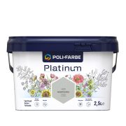   Poli-Farbe Platinum H20 egyrétegű beltéri falfesték - hamvaska - 2,5 l