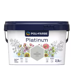   Poli-Farbe Platinum H20 egyrétegű beltéri falfesték - hamvaska - 2,5 l
