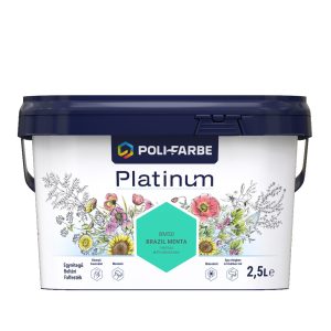 Poli-Farbe Platinum BM50 egyrétegű beltéri falfesték - brazil menta - 2,5 l