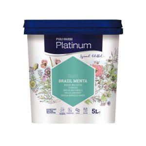 Poli-Farbe Platinum BM50 egyrétegű beltéri falfesték - brazil menta - 5 l