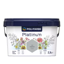   Poli-Farbe Platinum E40 egyrétegű beltéri falfesték - ezüstfa - 2,5 l