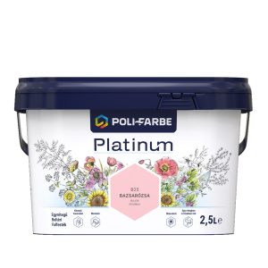 Poli-Farbe Platinum B25 egyrétegű beltéri falfesték - bazsarózsa - 2,5 l