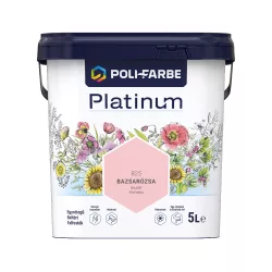   Poli-Farbe Platinum B25 egyrétegű beltéri falfesték - bazsarózsa - 5 l