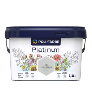 Poli-Farbe Platinum E50 egyrétegű beltéri falfesték - ezüst cserje - 2,5 l