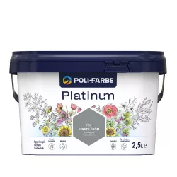   Poli-Farbe Platinum F50 egyrétegű beltéri falfesték - fekete üröm - 2,5 l