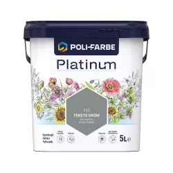   Poli-Farbe Platinum F50 egyrétegű beltéri falfesték - fekete üröm - 5 l