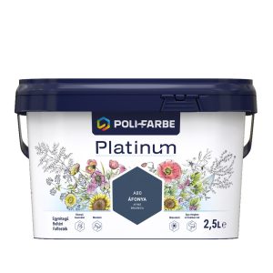 Poli-Farbe Platinum A80 egyrétegű beltéri falfesték - áfonya - 2,5 l