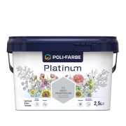   Poli-Farbe Platinum E30 egyrétegű beltéri falfesték - ezüst pázsitszulák - 2,5 l