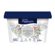   Poli-Farbe Platinum E30 egyrétegű beltéri falfesték - ezüst pázsitszulák - 2,5 l