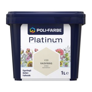 Poli-Farbe Platinum V30 egyrétegű beltéri falfesték - vasvirág - 1 l