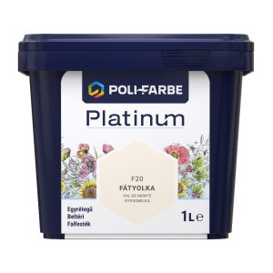 Poli-Farbe Platinum F20 egyrétegű beltéri falfesték - fátyolka - 1 l