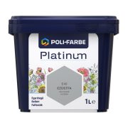   Poli-Farbe Platinum E40 egyrétegű beltéri falfesték - ezüstfa - 1 l