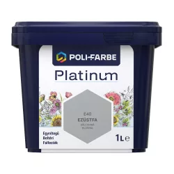   Poli-Farbe Platinum E40 egyrétegű beltéri falfesték - ezüstfa - 1 l