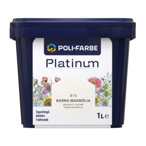 Poli-Farbe Platinum B15 egyrétegű beltéri falfesték - barna magnólia - 1 l