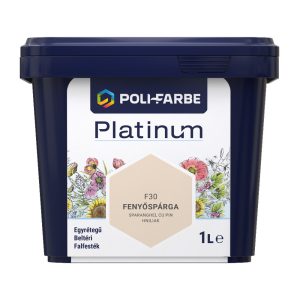 Poli-Farbe Platinum F30 egyrétegű beltéri falfesték - fenyőspárga - 1 l
