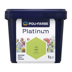   Poli-Farbe Platinum S40 egyrétegű beltéri falfesték - sás - 1 l