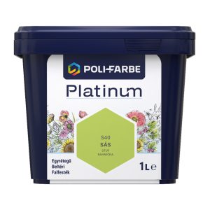Poli-Farbe Platinum S40 egyrétegű beltéri falfesték - sás - 1 l