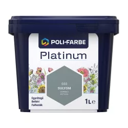   Poli-Farbe Platinum S50 egyrétegű beltéri falfesték - sulyom - 1 l