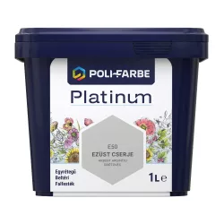  Poli-Farbe Platinum E50 egyrétegű beltéri falfesték - ezüst cserje - 1 l