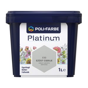 Poli-Farbe Platinum E50 egyrétegű beltéri falfesték - ezüst cserje - 1 l
