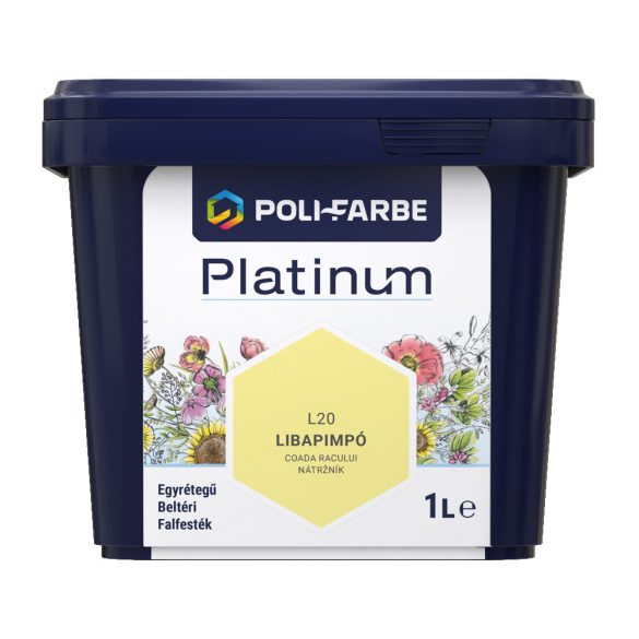 Poli-Farbe Platinum L20 egyrétegű beltéri falfesték - libapimpó - 1 l