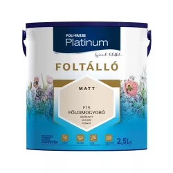   Poli-Farbe Platinum Foltálló beltéri falfesték - Földimogyoró F15 - 2,5 l