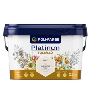 Poli-Farbe Platinum Foltálló beltéri falfesték - Harmatos írisz H5 - 2,5 l