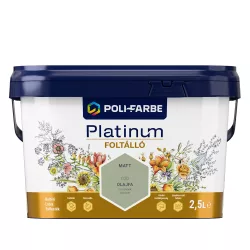   Poli-Farbe Platinum Foltálló beltéri falfesték - Olajfa O20 - 2,5 l