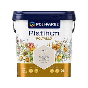 Poli-Farbe Platinum Foltálló beltéri falfesték - Harmatos írisz H5 - 5 l
