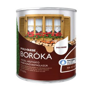 Poli-Farbe Boróka lazúr - teak - 2,5 l
