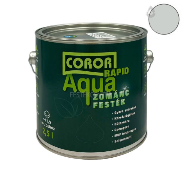 Coror Rapid Aqua Zománcfesték RAL7035 - szürke - 2,5 l
