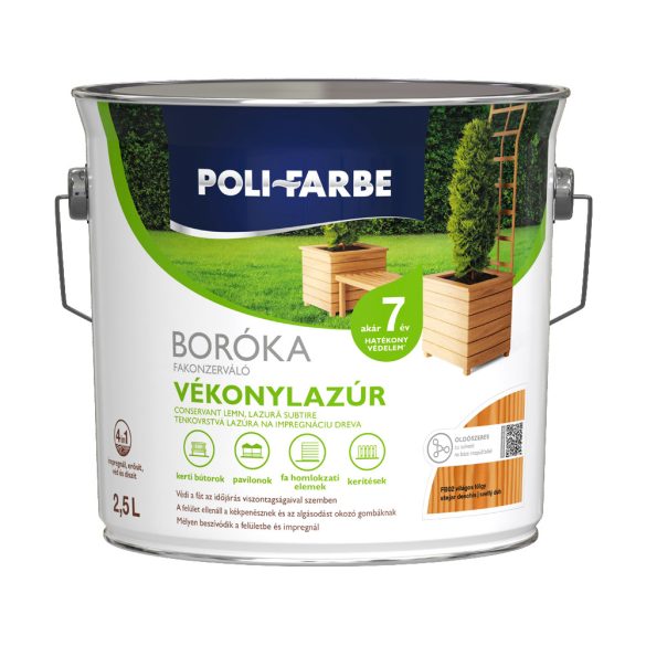 Boróka fakonzerváló vékonylazúr FB02 - világos tölgy - 2,5 l