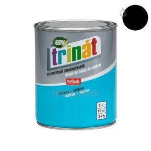 Trilak Trinát selyemfényű zománcfesték 300 - fekete 1 l