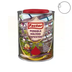 Factor Pergola kültéri fafesték - fehér - 2,5 l