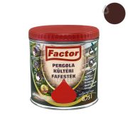 Factor Pergola kültéri fafesték - wenge - 0,75 l