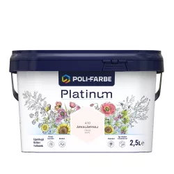   Poli-Farbe Platinum A10 egyrétegű beltéri falfesték - árvalányhaj - 2,5 l