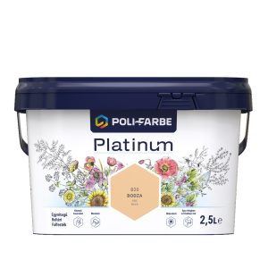 Poli-Farbe Platinum B20 egyrétegű beltéri falfesték - bodza - 2,5 l