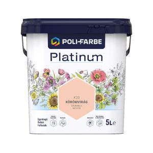 Poli-Farbe Platinum K20 egyrétegű beltéri falfesték - körömvirág - 5 l