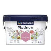   Poli-Farbe Platinum M40 egyrétegű beltéri falfesték - mályvarózsa - 2,5 l