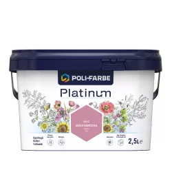   Poli-Farbe Platinum M40 egyrétegű beltéri falfesték - mályvarózsa - 2,5 l
