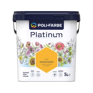 Poli-Farbe Platinum N40 egyrétegű beltéri falfesték - napraforgó - 5 l