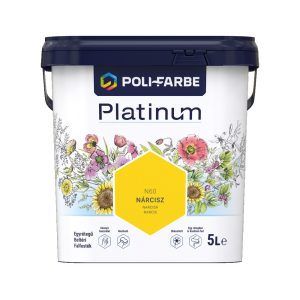 Poli-Farbe Platinum N60 egyrétegű beltéri falfesték - nárcisz - 5 l